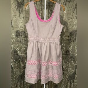 Jessica Simpson | Dresses | Jessica Simpson Pink And White Tiered Sundress  | Poshmark